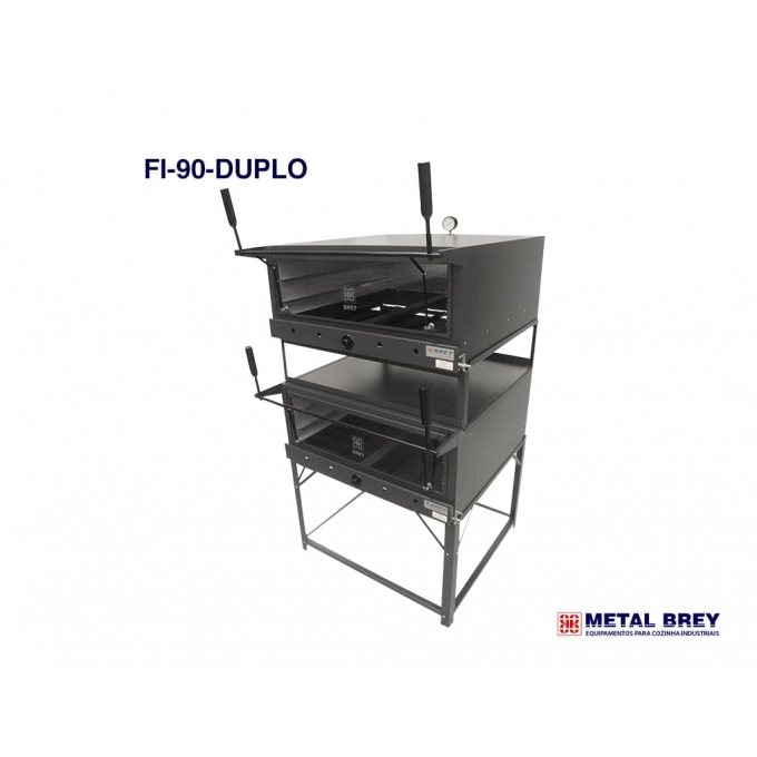 Forno Industrial Com Pedra Refratária Duplo 