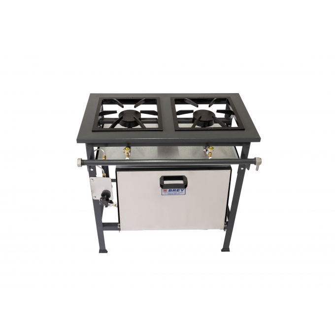 Fogão Industrial 2 Bocas Alta Pressão Com Forno