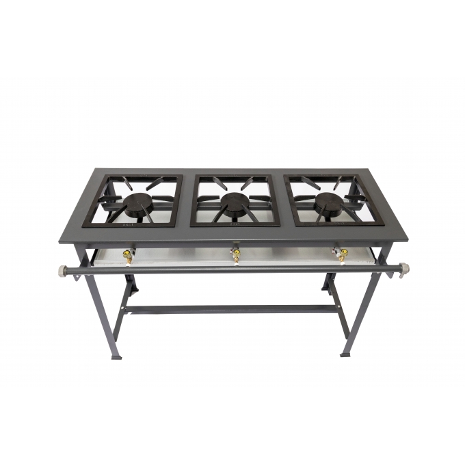 Fogão Industrial 3 Bocas Alta Pressão