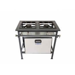 Fogão Industrial 2 Bocas Baixa Pressão Com Forno
