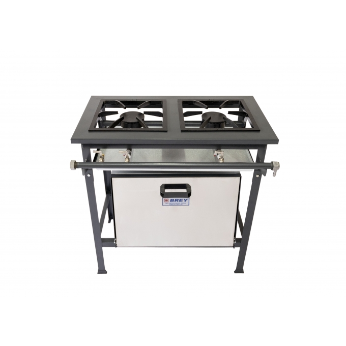 Fogão Industrial 2 Bocas Baixa Pressão Com Forno