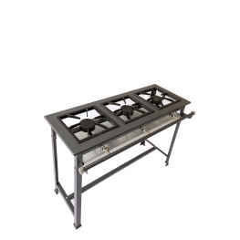 Fogão Industrial 3 Bocas Baixa Pressão