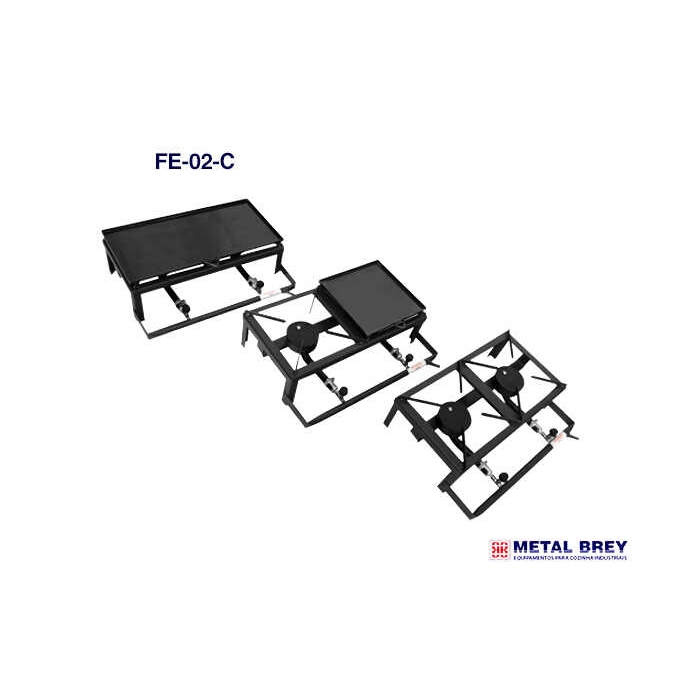 Fogão Caminhoneiro 2 Bocas Alta Pressão