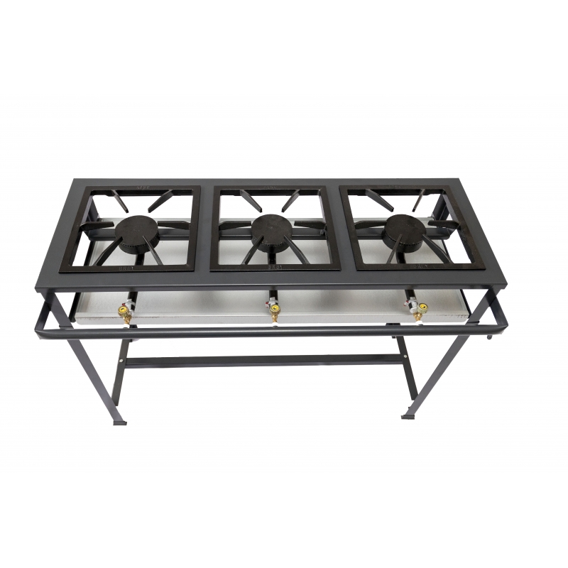 Fogão Industrial 3 Bocas Alta Pressão