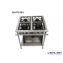 Fogão Industrial 4 Bocas Baixa Pressão Com Forno em Inox